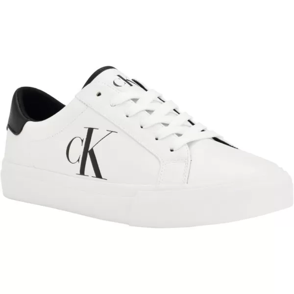 Calvin Klein Mens Rex SneakerWhiteBlack