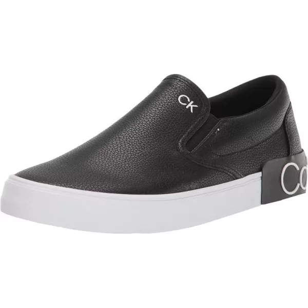 Calvin Klein Mens Ryor SneakerBlack Tumbled Leather 004