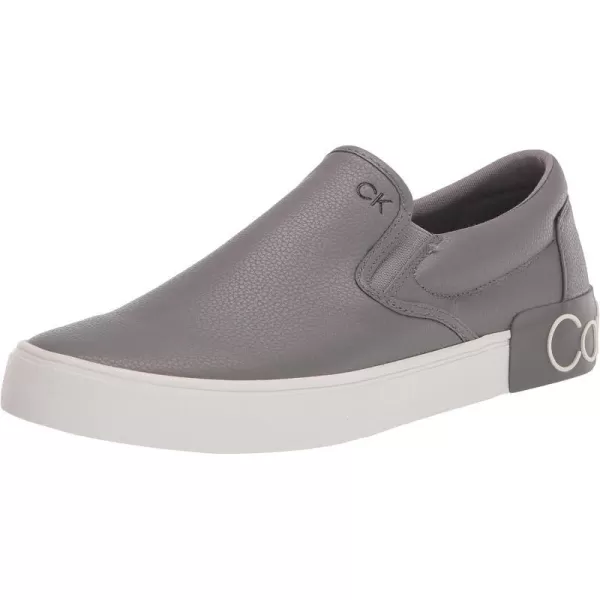 Calvin Klein Mens Ryor SneakerGrey Leather 030