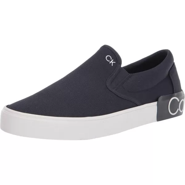 Calvin Klein Mens Ryor SneakerNavy Canvas 400