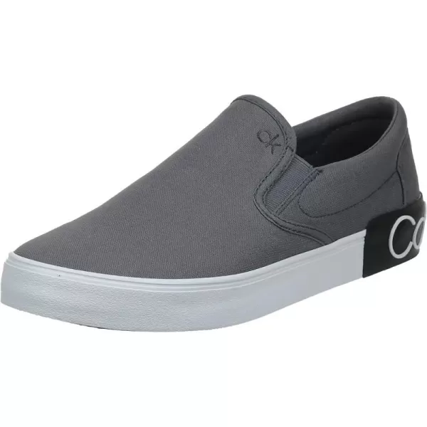 Calvin Klein Mens Ryor SneakerSlate Grey Canvas 033