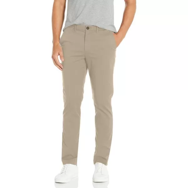 Calvin Klein Mens Slim Fit Infinite Flex ChinosPlaza Taupe