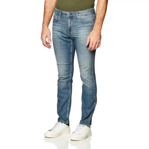 Calvin Klein Mens Slim Fit JeanChipped Blue