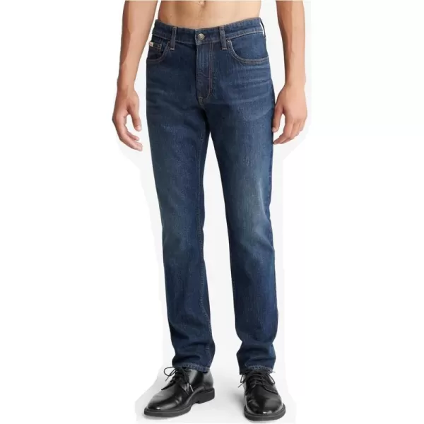 Calvin Klein Mens Slim Fit JeansBlue Black Stone