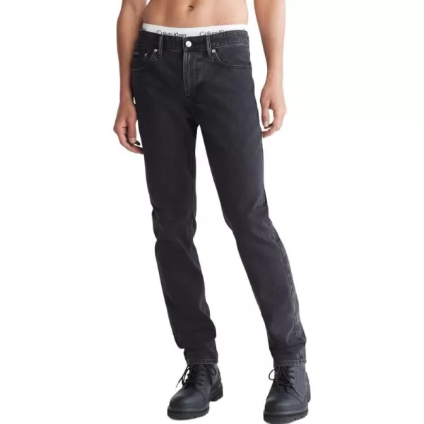 Calvin Klein Mens Slim Fit JeansCk Essential Black