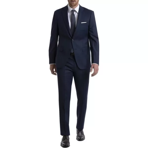 Calvin Klein Mens Slim Fit Suit SeparatesSuit Jacket BlueCharcoal Birdseye