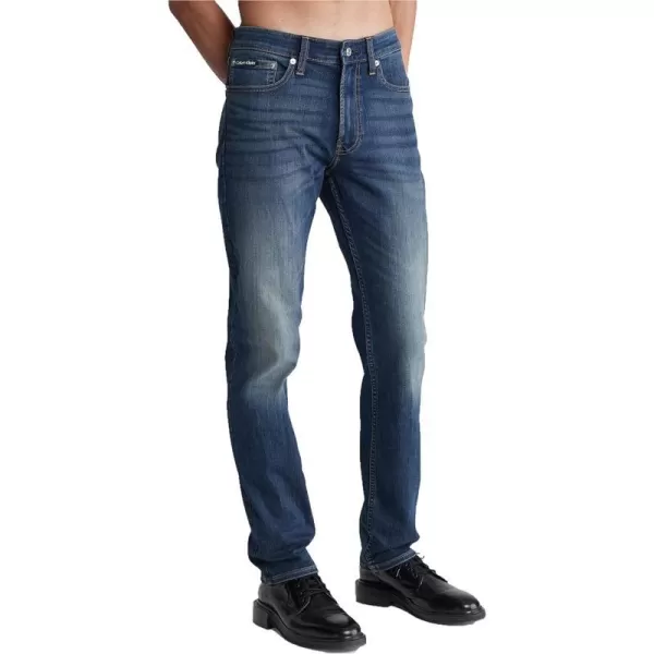 Calvin Klein Mens Slim High Stretch JeansAvedon Dark