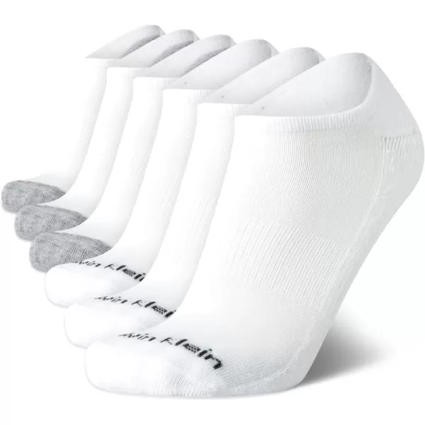 Calvin Klein Mens Socks  Lightweight No Show Ankle Socks 6 PackAll White