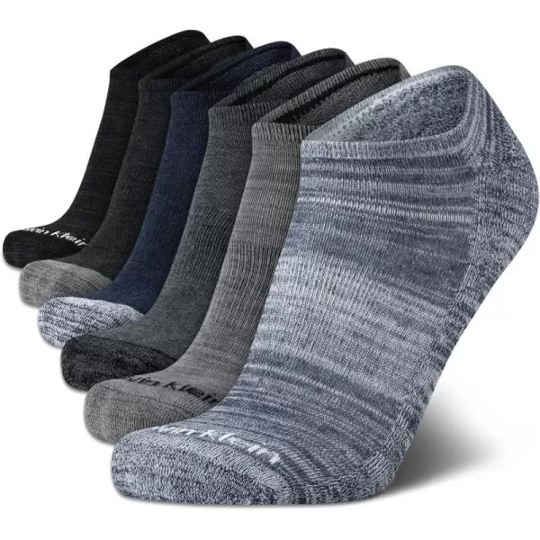 Calvin Klein Mens Socks  Lightweight No Show Ankle Socks 6 PackAssorted