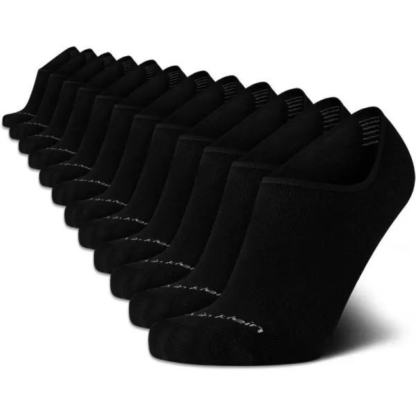 Calvin Klein Mens Socks  Low Cut Ankle Socks 12 PackBlack