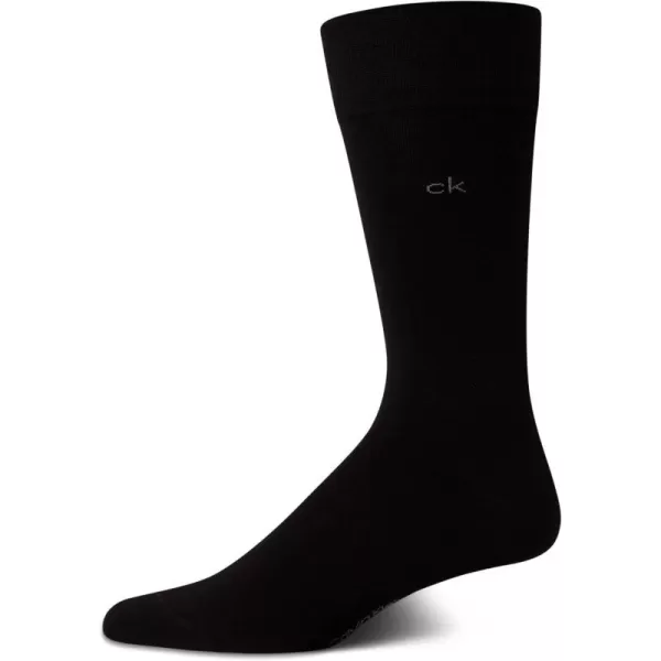 Calvin Klein Mens Socks  Luxury Cotton Blend Dress Socks 1 PairBlack