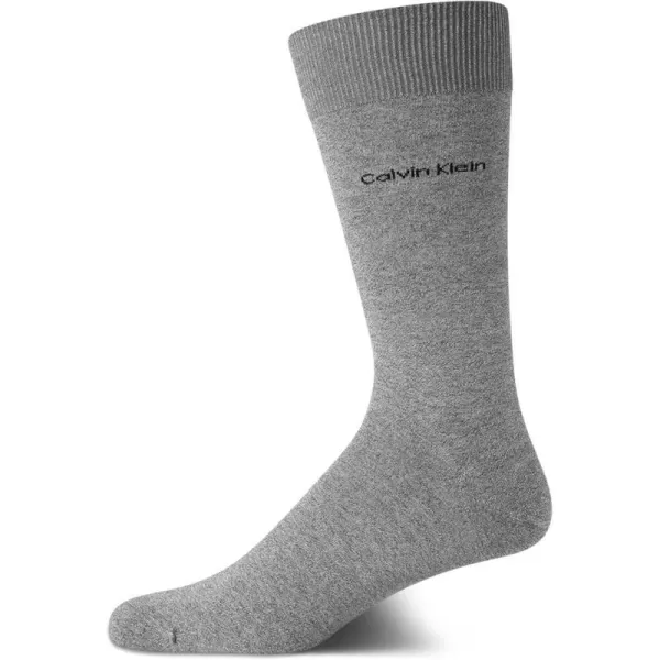 Calvin Klein Mens Socks  Luxury Cotton Blend Dress Socks 1 PairSaltPepper