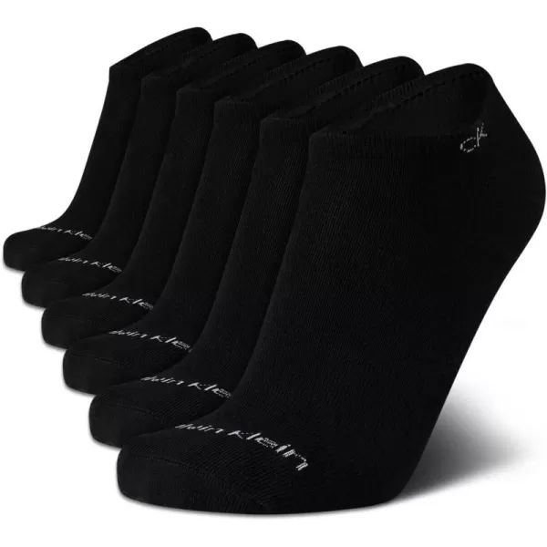 Calvin Klein Mens Socks  No Show Ankle Socks 6 PackBlack