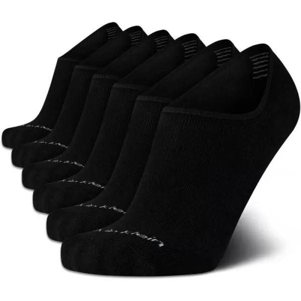 Calvin Klein Mens Socks  No Show Sneaker Liner Socks 6 PackBlack