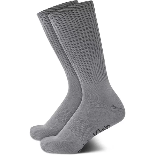 Calvin Klein Mens Socks  Sustainable SuperSoft Luxury Cushion Athletic Crew Socks 2 PackGrey