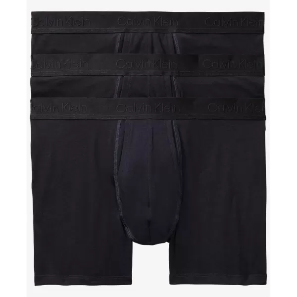 Calvin Klein Mens Standards 3Pack Boxer Brief3 Black Beauty