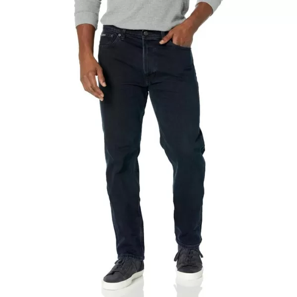 Calvin Klein Mens Straight Fit JeansBlue Black Stone