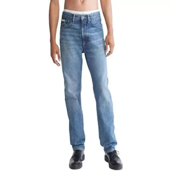 Calvin Klein Mens Straight Fit JeansCk Stone