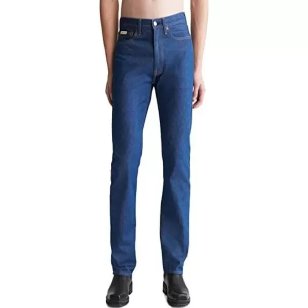 Calvin Klein Mens Straight Fit JeansMaverick Rinse