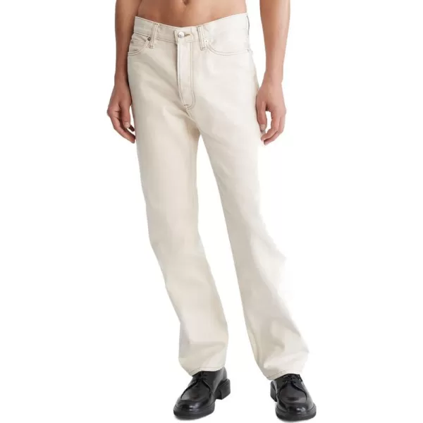 Calvin Klein Mens Straight Fit JeansNatural Raw Rinse