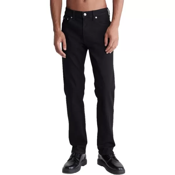 Calvin Klein Mens Straight High Stretch JeansCk Classic Black