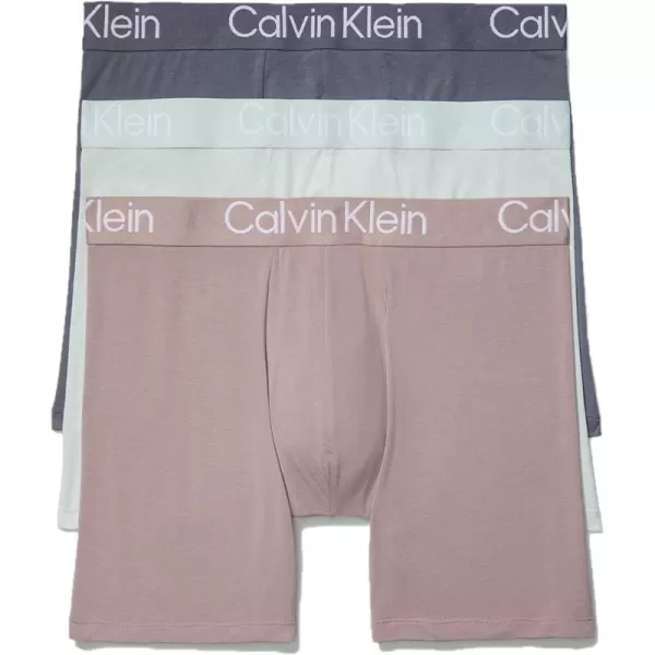 Calvin Klein Mens Ultra Soft Modern Modal Boxer BriefGrey Rose Asphalt Grey Dragon Fly