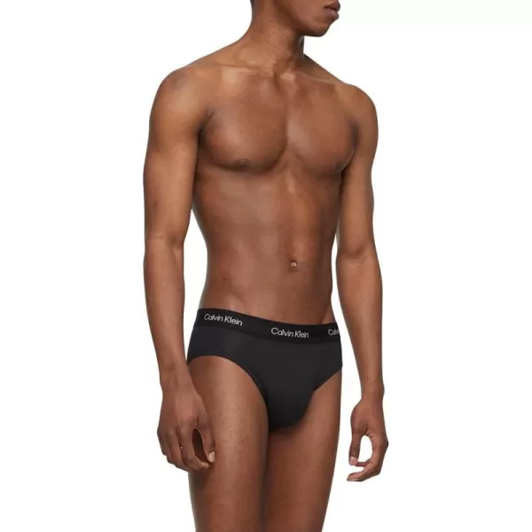 Calvin Klein Mens Ultra Soft Modern Modal Hip Brief1 Black