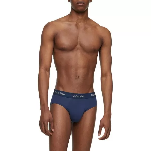 Calvin Klein Mens Ultra Soft Modern Modal Hip Brief1 Blue Shadow