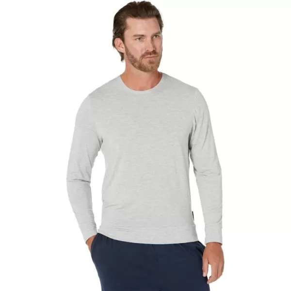 Calvin Klein Mens Ultra Soft Modern Modal Lounge LS SweatshirtGrey Heather