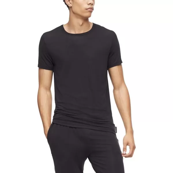 Calvin Klein Mens UltraSoft Modern Modal Lounge Crewneck TShirtBlack