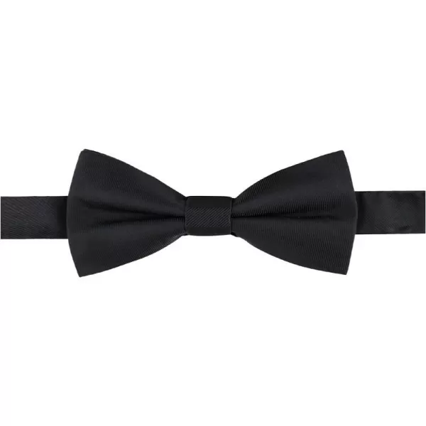 Calvin Klein Mens Unison Solid Pretied and Totie Bow TiesBlack Totie ToTie