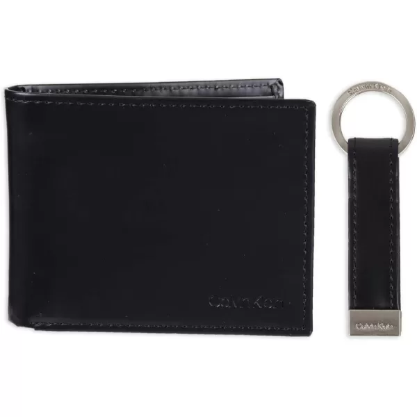 Calvin Klein Mens Wallet SetsMinimalist Bifold and Card CasesBlack Bifold