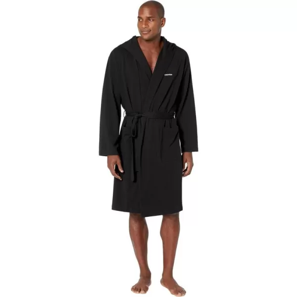 Calvin Klein Modern Cotton Holiday RobeBlack