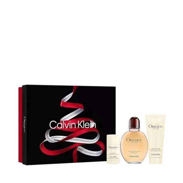 Calvin Klein Obsession for Men Eau de Toilette  Notes of Botanics Spices and Rare WoodsGift Set Multi