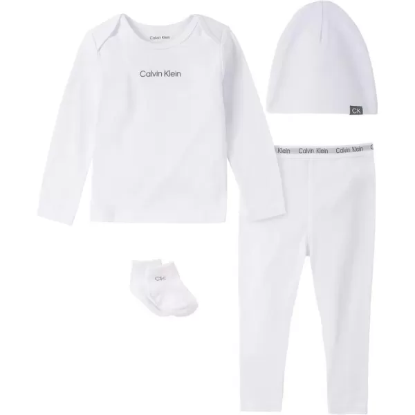 Calvin Klein Organic Baby Essentials 4 Piece Essentials SetBright White