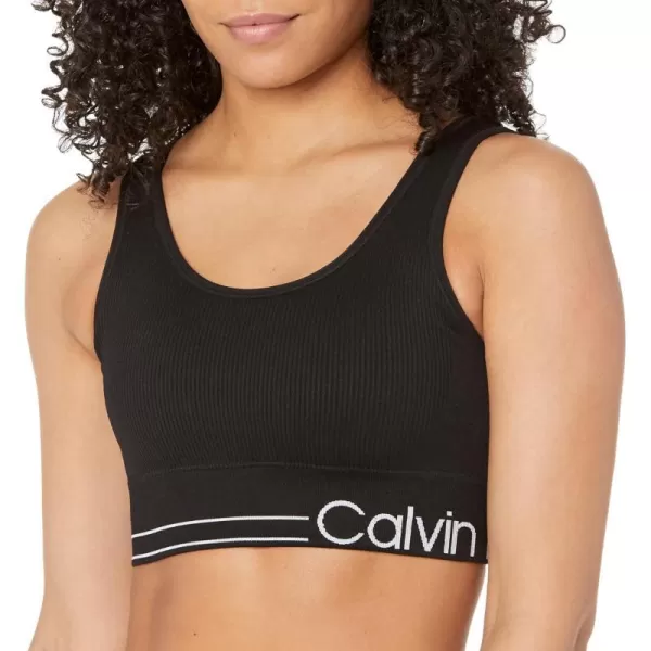 Calvin Klein Performance Womens Medium Impact Sports Bra with Removable CupsBlack