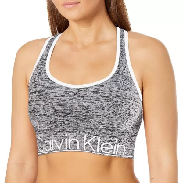 Calvin Klein Performance Womens Medium Impact Sports BraHeather Grey