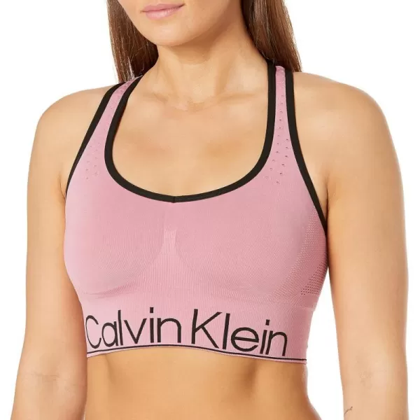 Calvin Klein Performance Womens Medium Impact Sports BraMauve