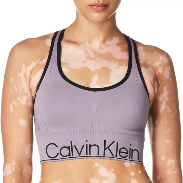 Calvin Klein Performance Womens Medium Impact Sports BraSmoky Lilac