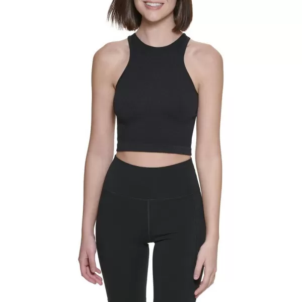 Calvin Klein Performance Womens Ribbed Crop TopBlack