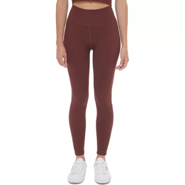 Calvin Klein Performance Womens Thin Rib High Waist 78 Length TightBitter Chocolate