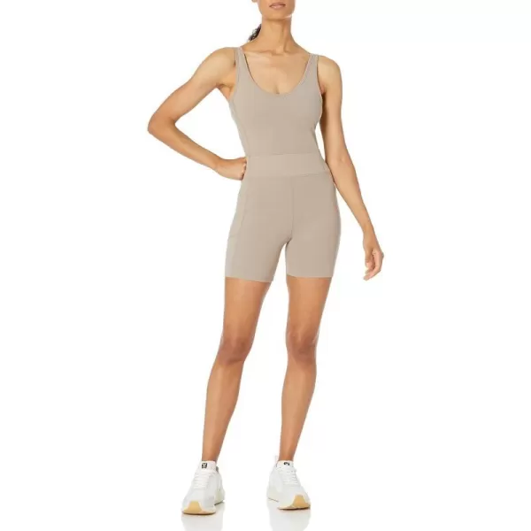 Calvin Klein Performance Womens Vneck Workout Onepiece UnitardMoonrock