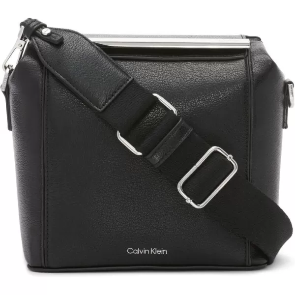 Calvin Klein Perry Organizational Dome Mini Bag CrossbodyBlackSilver