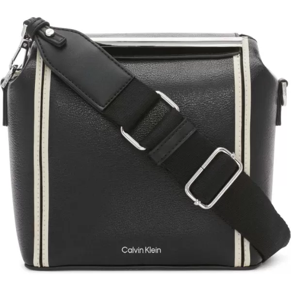 Calvin Klein Perry Organizational Dome Mini Bag CrossbodyBlackWhite