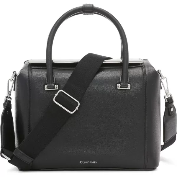 Calvin Klein Perry Organizational Dome SatchelBlackSilver