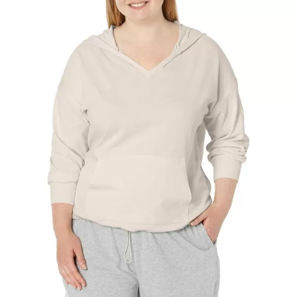 Calvin Klein Plus Size Performance Womens Active HoodieNu Beige