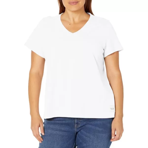 Calvin Klein Size Performance Womens Plus Active Crewneck TShirtWhite