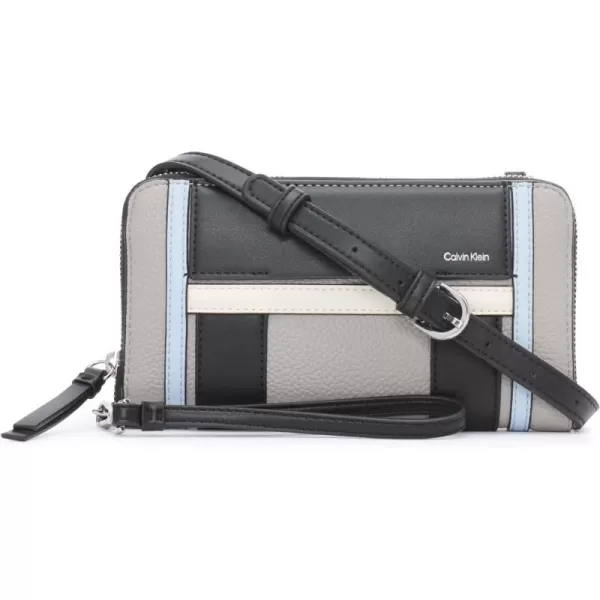 Calvin Klein Sol Organizational Wallet on a String CrossbodyStoneWhite Multi