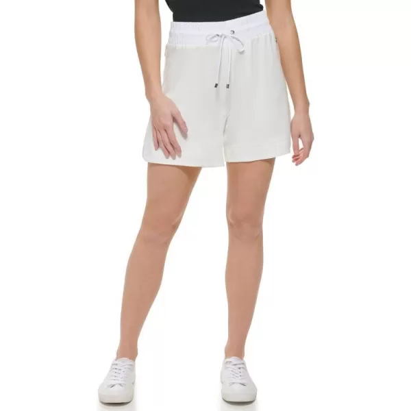 Calvin Klein Sportwears Womens Sportswear Shorts is a Washed French Terry Comfortable Elastic Waist Casual Lightweight Soft WhiteCalvin Klein Sportwears Womens Sportswear Shorts is a Washed French Terry Comfortable Elastic Waist Casual Lightweight Soft White