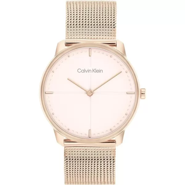 Calvin Klein Unisex Versatile Fashion WatchesCarnation Gold